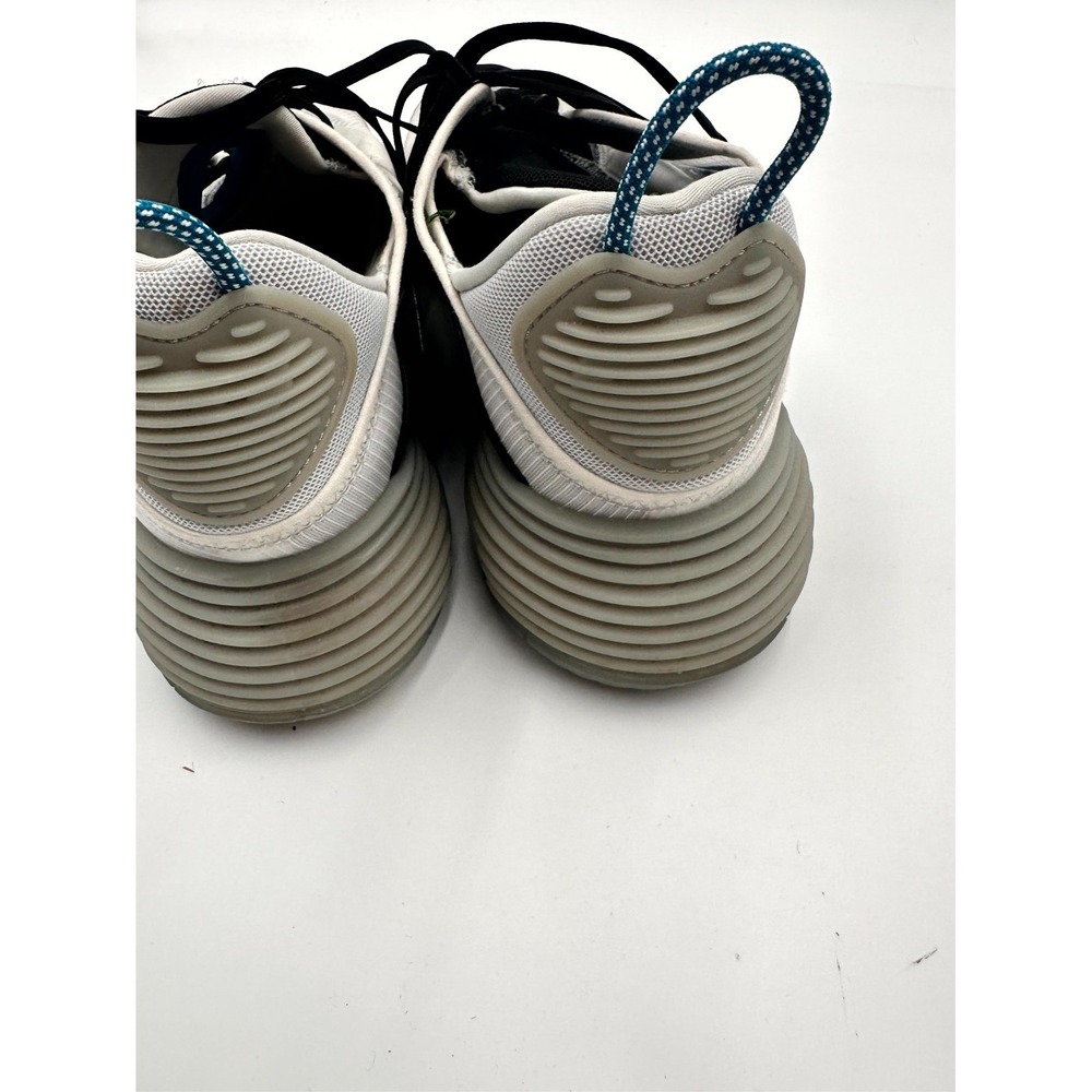 Nike White and Blue Men's Sneakers - Picture 5 of 6